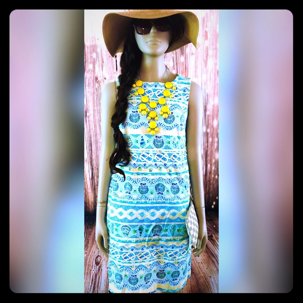 Seashell dress Talbots size 6 petite